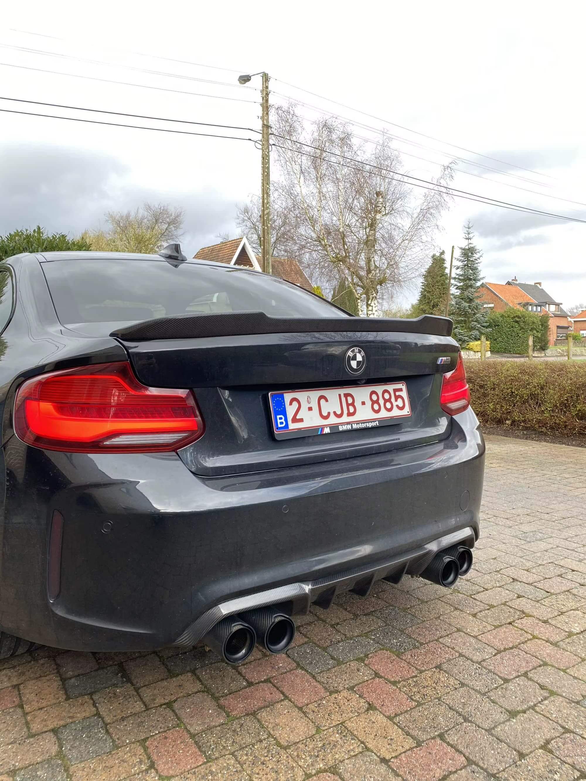 CS Carbon Fiber Trunk Spoiler - BMW F87 M2 & F22 2 Series.