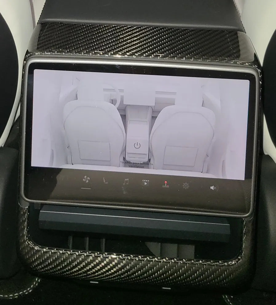 Carbon Fiber Rear Air Outlet Protection Cover - Tesla New Model 3 HighLand.