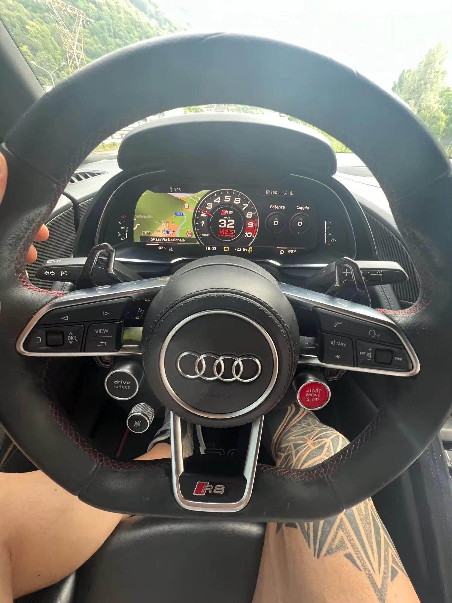 Carbon Fiber Steering Wheel Paddle Shifter - Audi R8 / RS6 / TTRS & RS3 2015-2020.