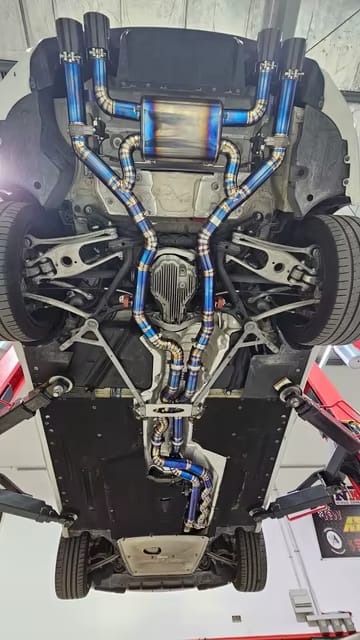 Titanium Valved Equal Length Exhaust Midpipe Exhaust System - BMW M2C/M2 Competition F87 3.0T 2018-2023.