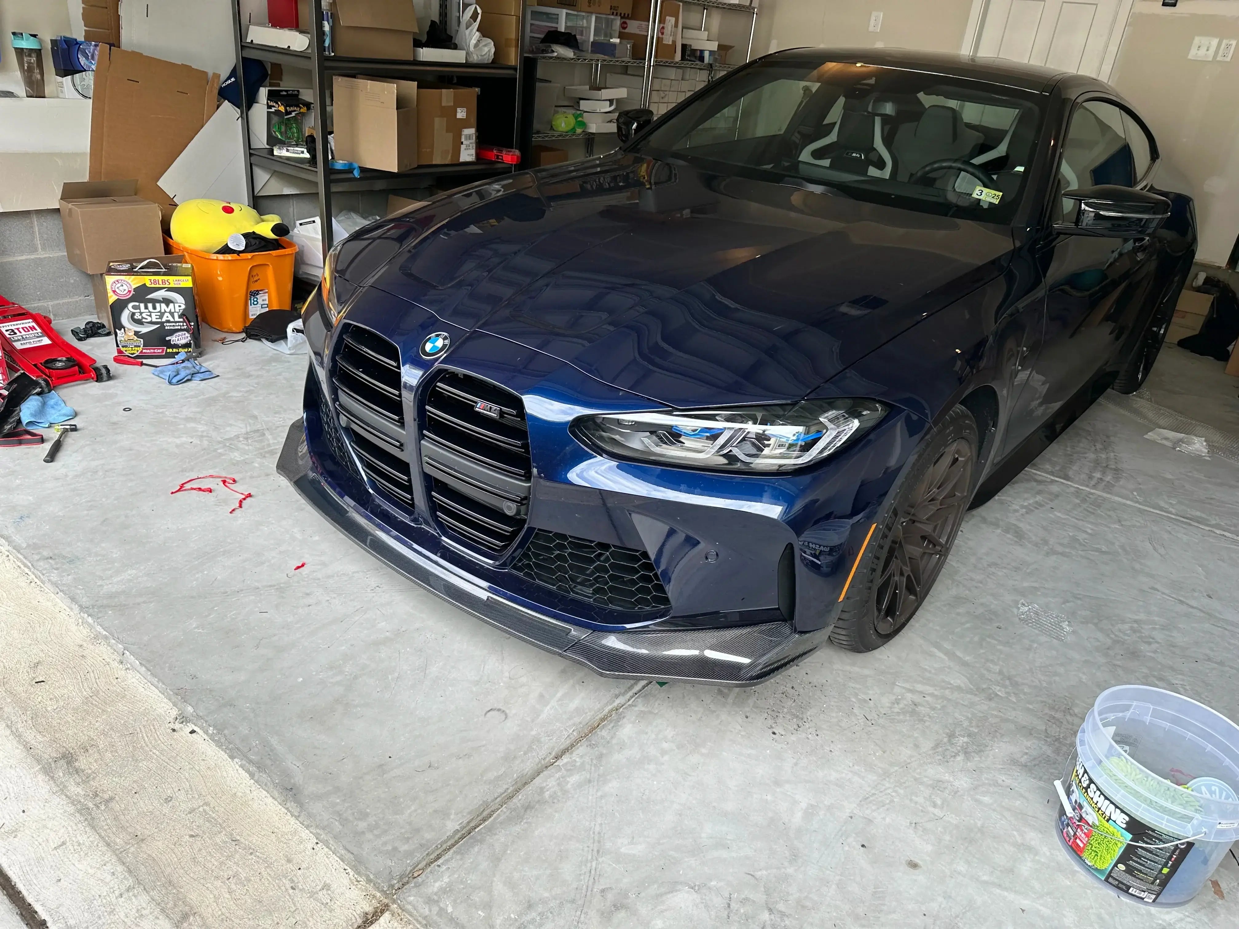 V Style Carbon Fiber Front Lip - BMW G80 M3 & G82 / G83 M4.