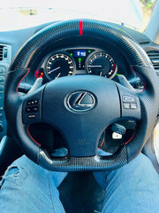 Carbon Fiber Steering Wheel -  Lexus IS250 IS300 IS350 ISF F-Sport 2006-2011.
