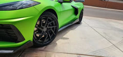 Carbon Fiber Side Skirts - Chevrolet Corvette C8.