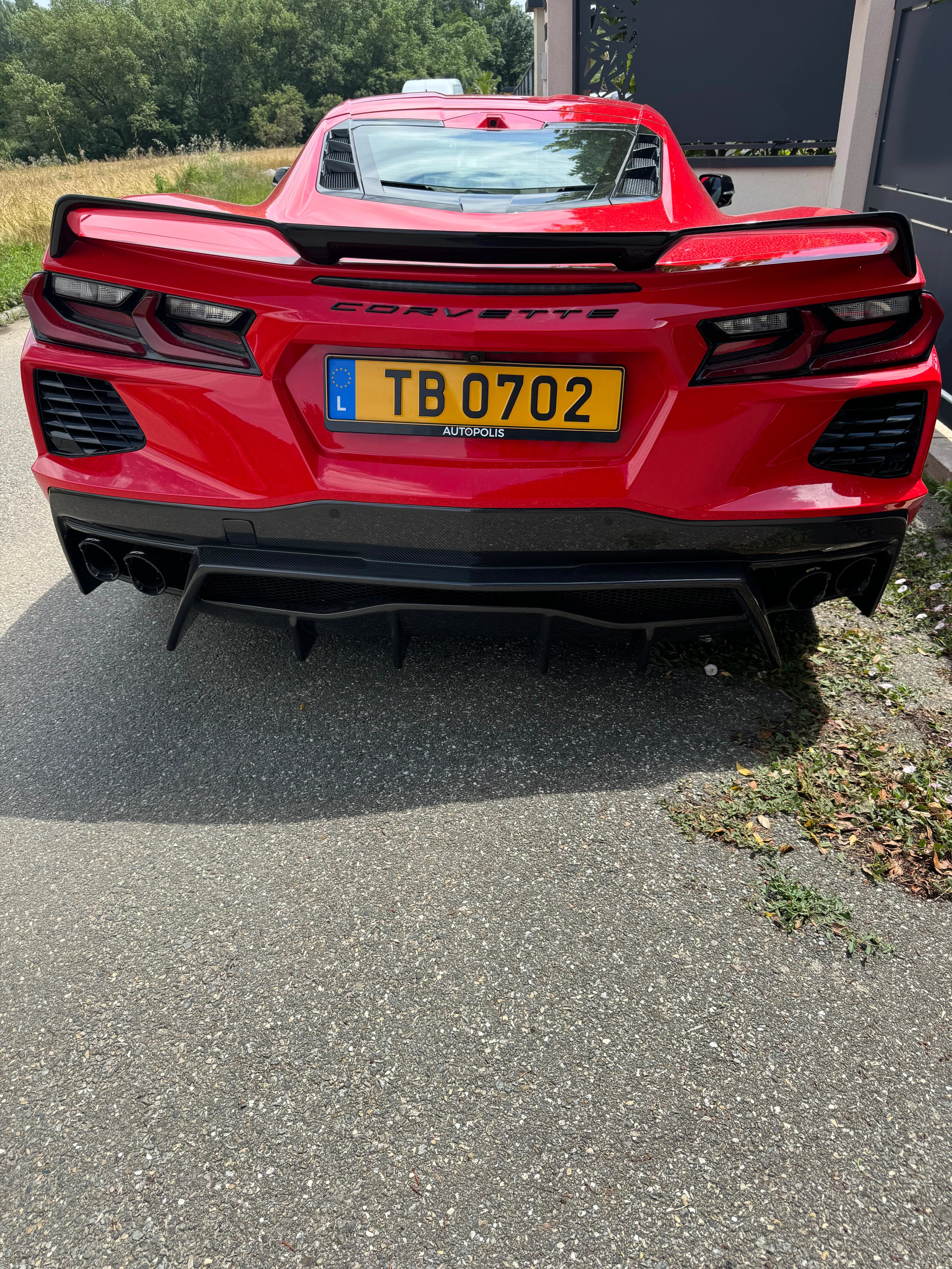 Dry Carbon Fiber Diffuser V3 - Corvette C8.