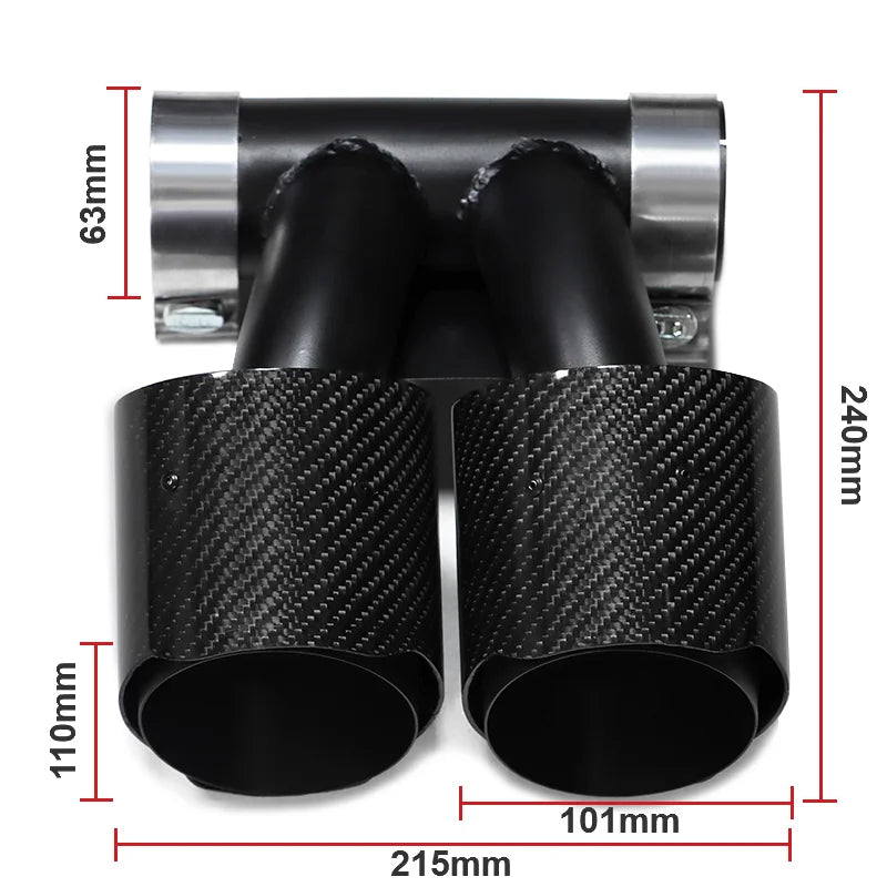 Carbon Fiber Exhaust Tip - Porsche 718/987 Boxster Cayman.