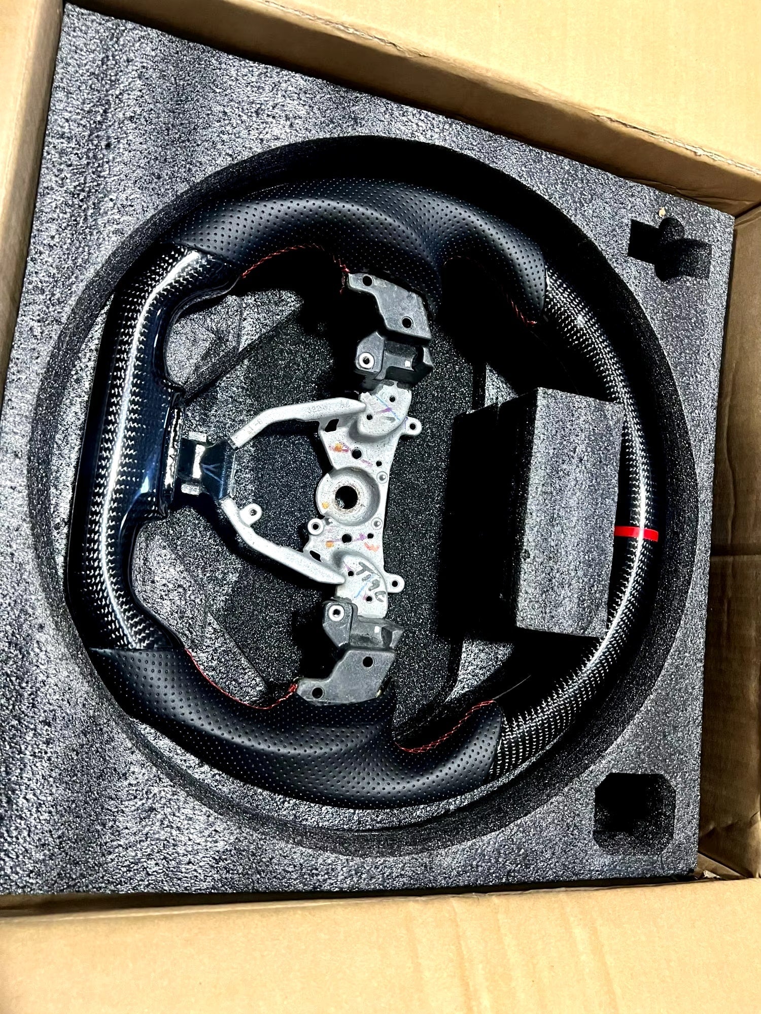 Carbon Fiber Steering Wheel -  Lexus IS250 IS300 IS350 ISF F-Sport 2006-2011.