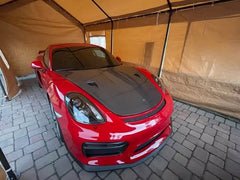Dry Carbon Fiber GT4RS Style Hood Bonnet - Porsche 718/ Boxster/Cayman/GT4/GT4RS.