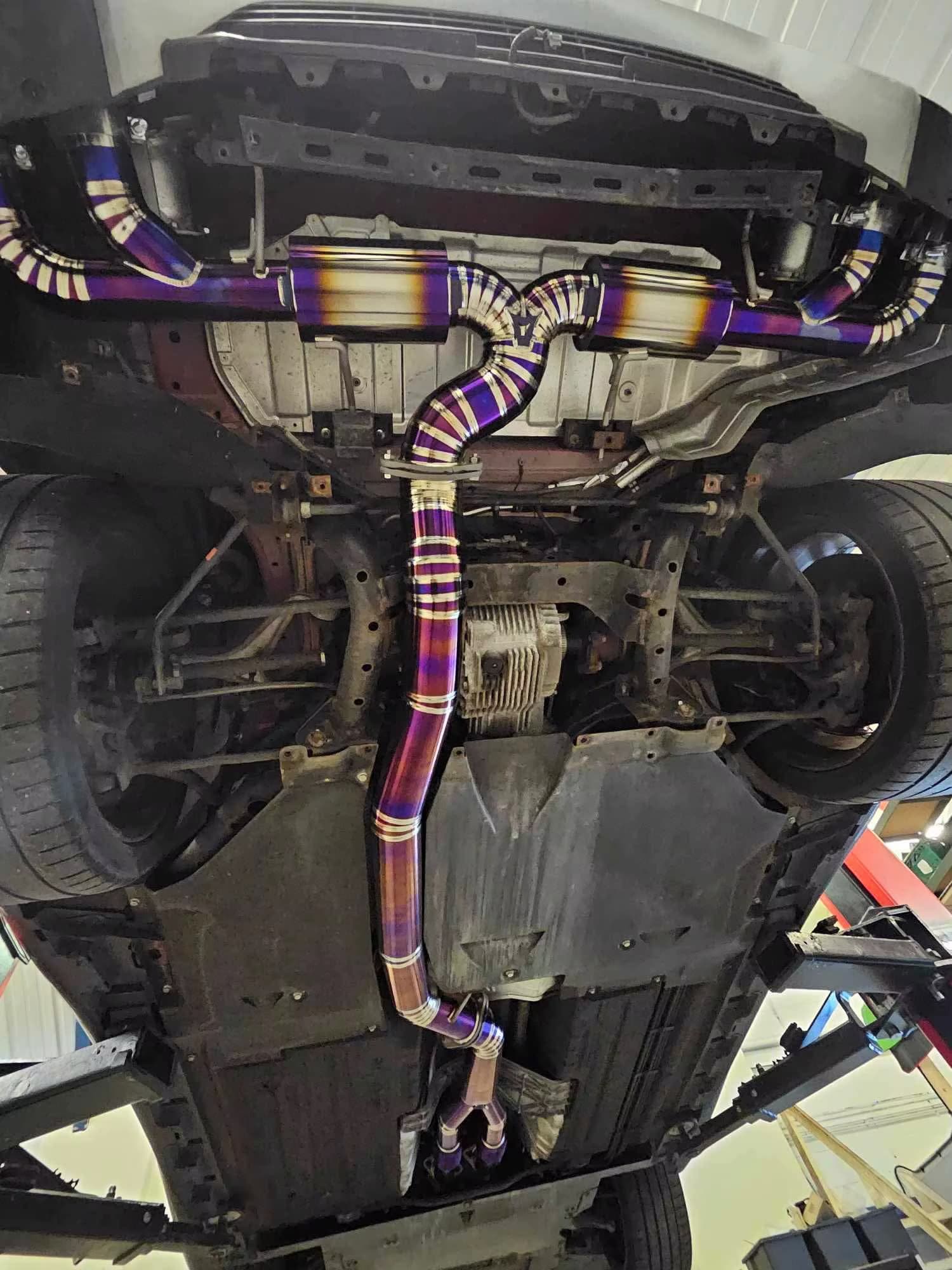 Titanium 4in Full Performance Sport Exhaust System - Nissan R35 GTR.