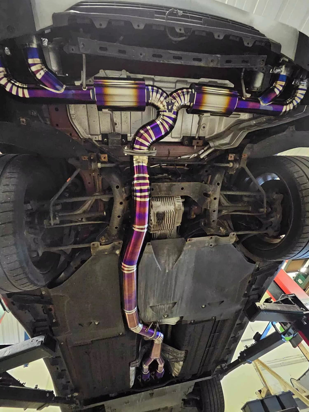 Titanium 4in Full Performance Sport Exhaust System - Nissan R35 GTR.