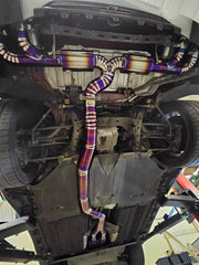 Titanium 4in Full Performance Sport Exhaust System - Nissan R35 GTR.