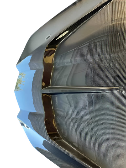 V2 VentedCarbon Fiber Hood - Corvette C8.