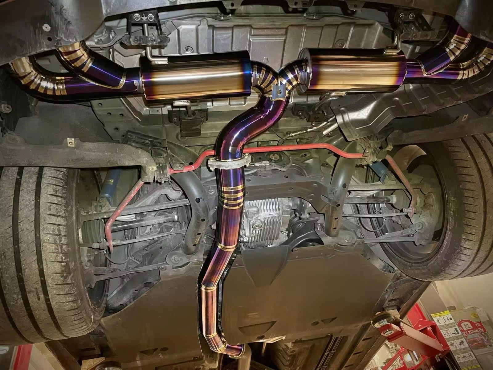 Titanium 4in Full Performance Sport Exhaust System - Nissan R35 GTR.