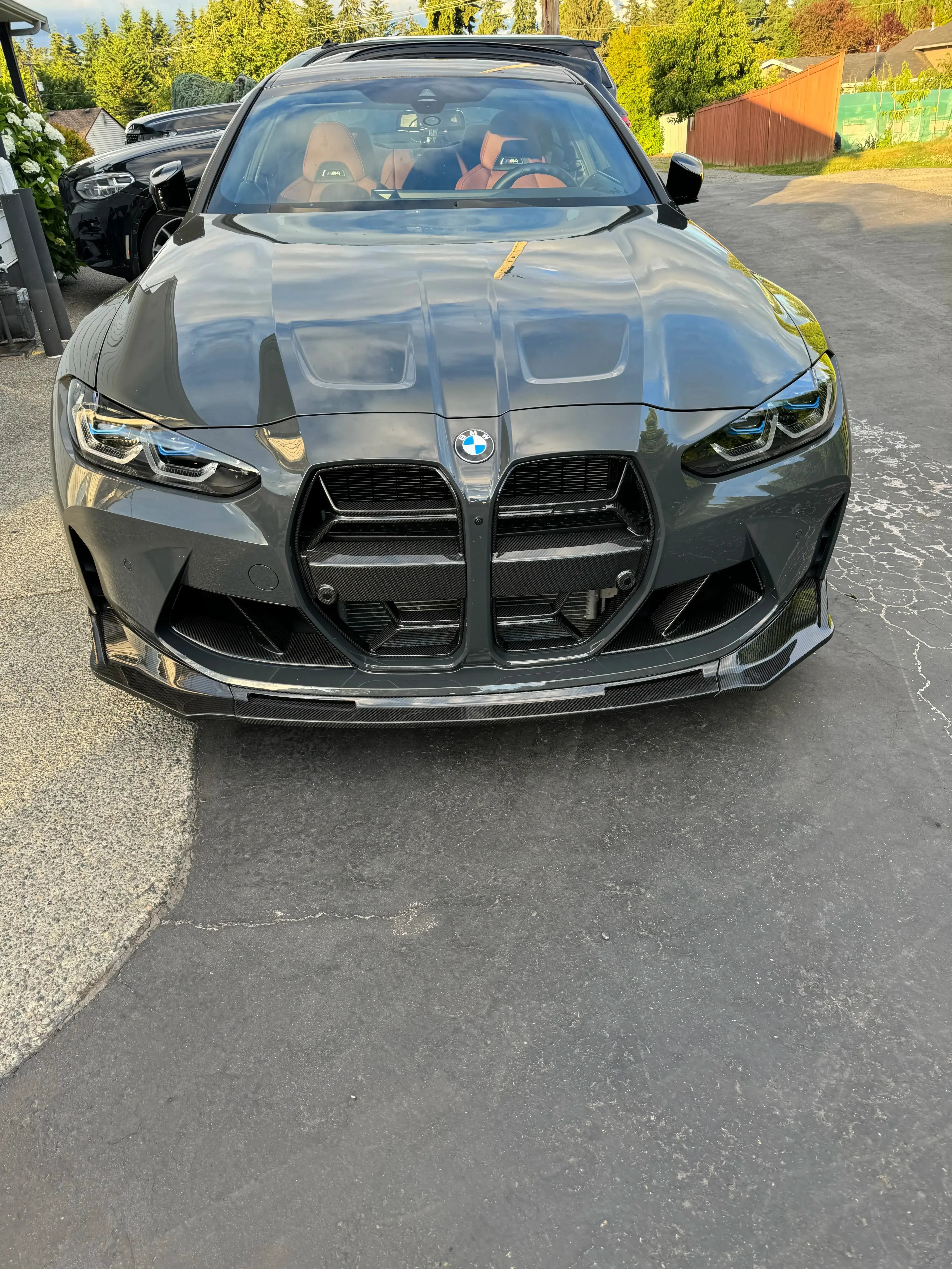 V Style Carbon Fiber Front Lip - BMW G80 M3 & G82 / G83 M4.