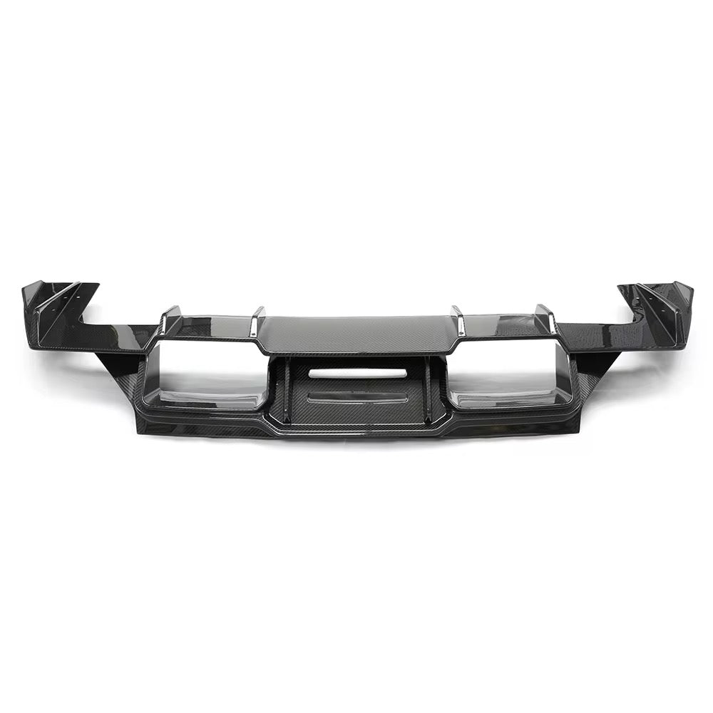 V Style Carbon Fiber Rear Diffuser w/ undertray diffuser - BMW G87.