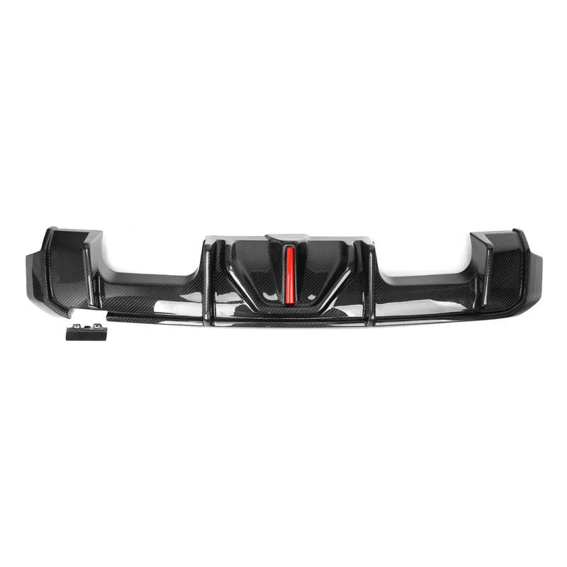 V2 Carbon Fiber Rear Diffuser W/ LED Light - 21-25 BMW G80 M3 G82 G83 M4.