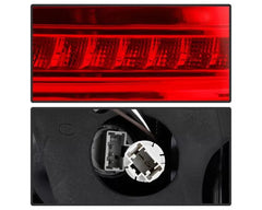 Xtune 4pcs Red Clear Light Bar LED Tail Lights Acura TSX 2006-2008.