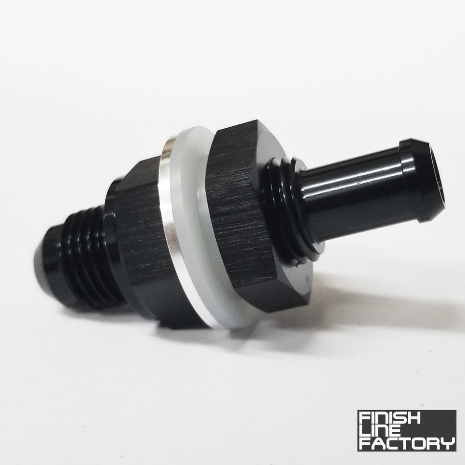 FLF AN to Barb Fuel Cell Bulkhead (90 Degree)