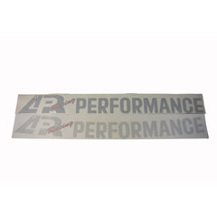 APR Windshield Decal Silver Curve