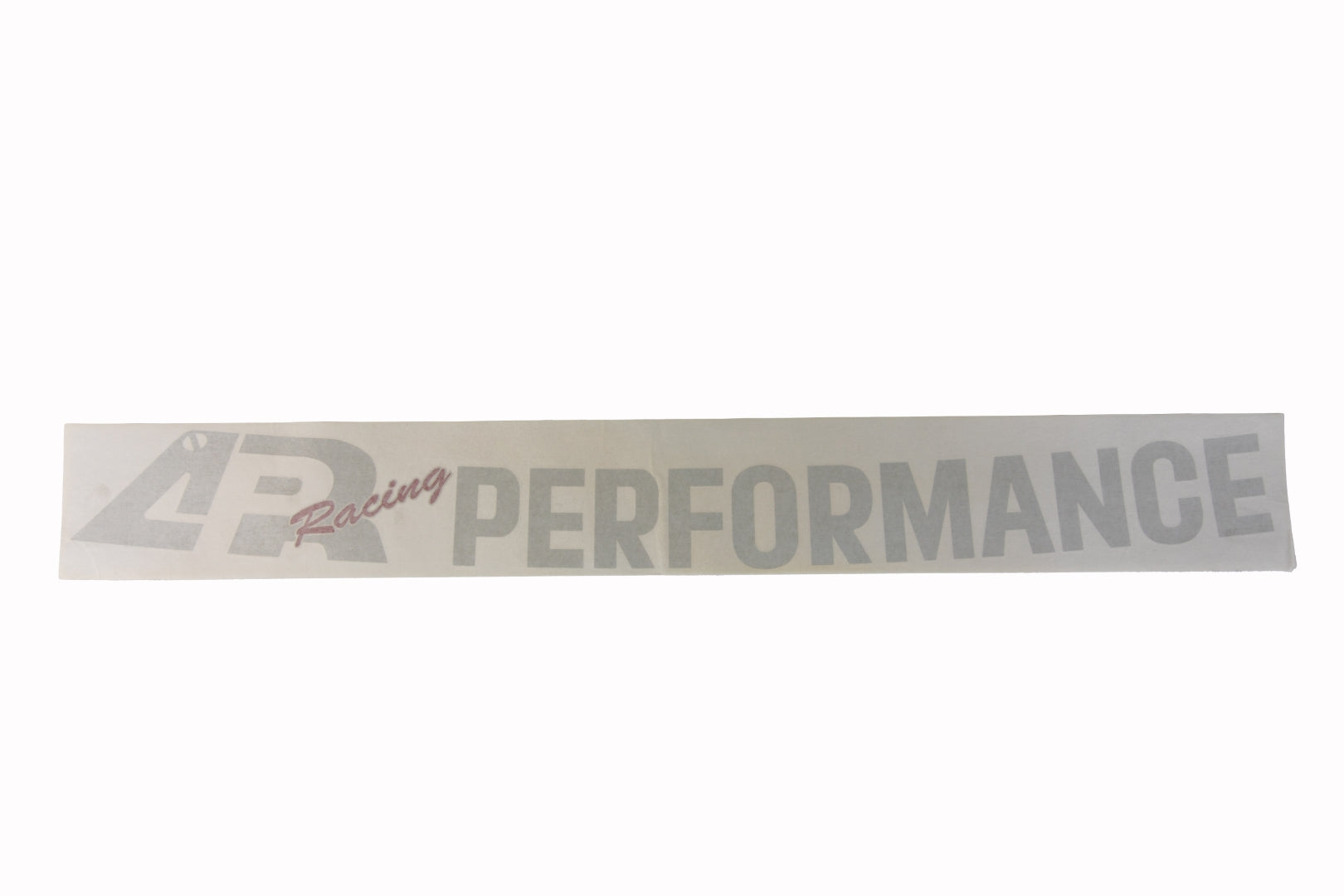 APR Windshield Decal Silver Curve