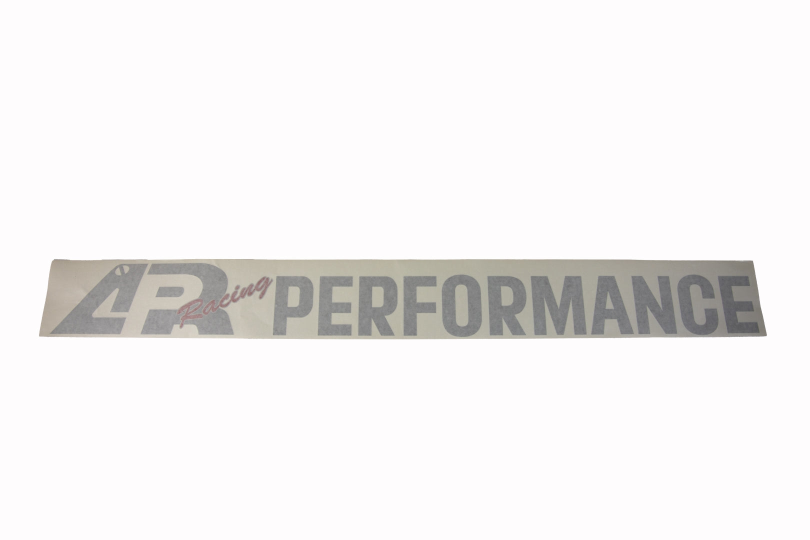 APR Windshield Decal Silver Curve