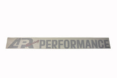 APR Windshield Decal Silver Curve