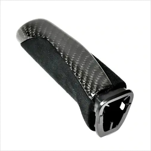 M Performance Style Alcantara Carbon Fiber E-Brake Handle - BMW F & E Chassis.