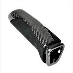 M Performance Style Alcantara Carbon Fiber E-Brake Handle - BMW F & E Chassis.