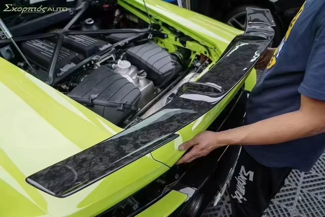 Forged Carbon Fiber N Style Wing- Lamborghini Huracan LP580 LP610 EVO.
