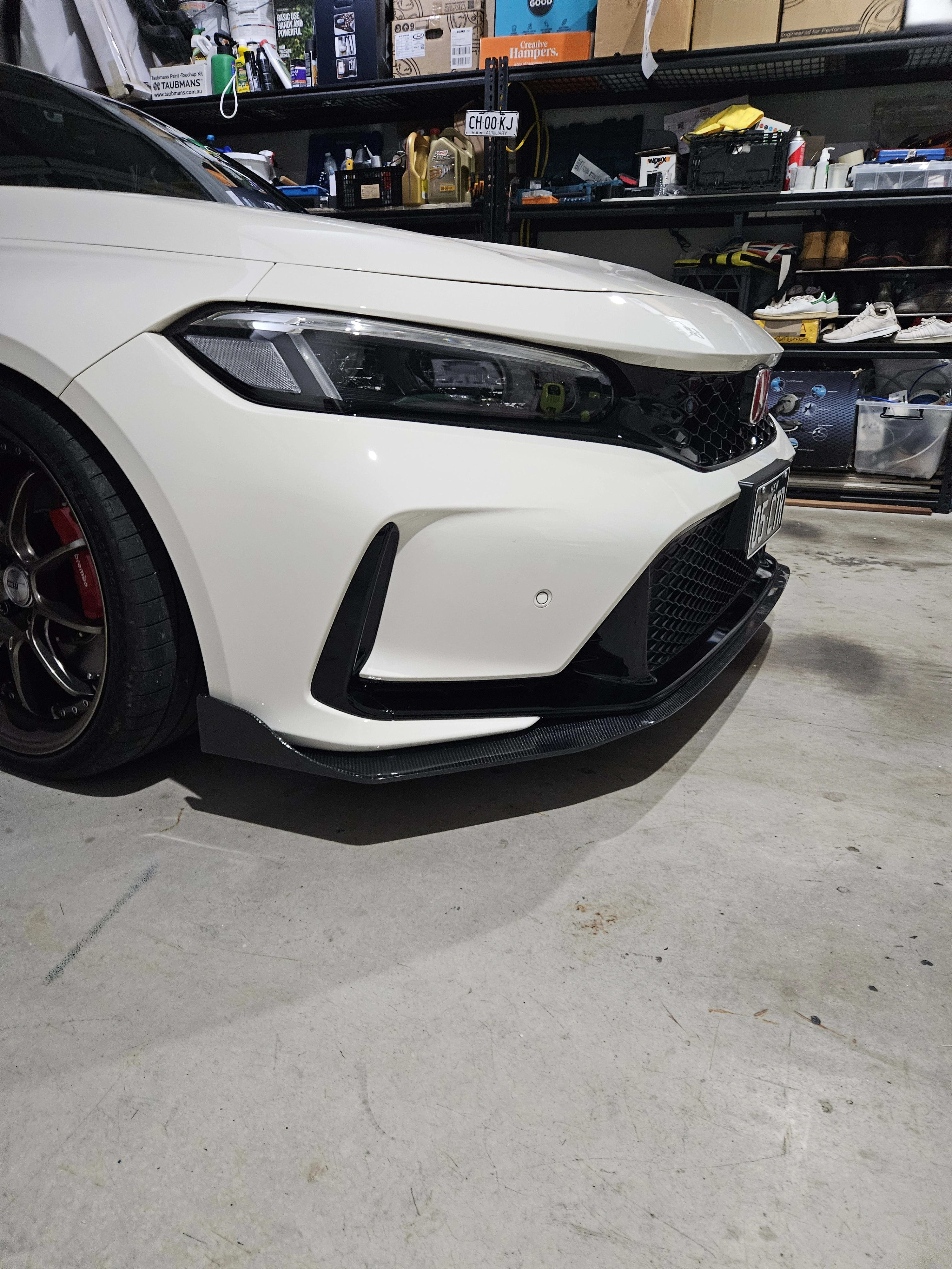 Carbon Fiber Front Lower Lip Splitter - Honda Civic Type R 2023+.