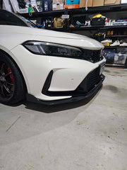 Carbon Fiber Front Lower Lip Splitter - Honda Civic Type R 2023+.