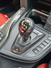 Carbon Fiber Shifter Gear Shift Knob Head Cover 2pc set- BMW M F Chassis.