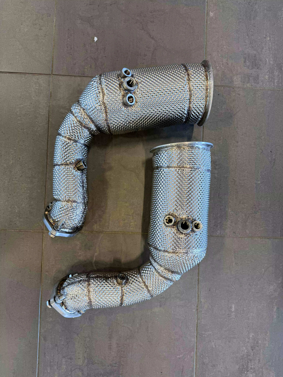 High Flow Catalytic Downpipes w/ heatsheild - Audi SQ8 RSQ8 4.0T.