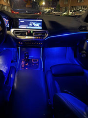 RGB LED Interior Center Console Ambient Lighting Trim Kit - BMW G20 3 Series / G80.
