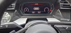 Carbon fiber Dashboard Center Console Panel Cover Trim - Audi RS3 S3 A3 8Y 2020-2022.