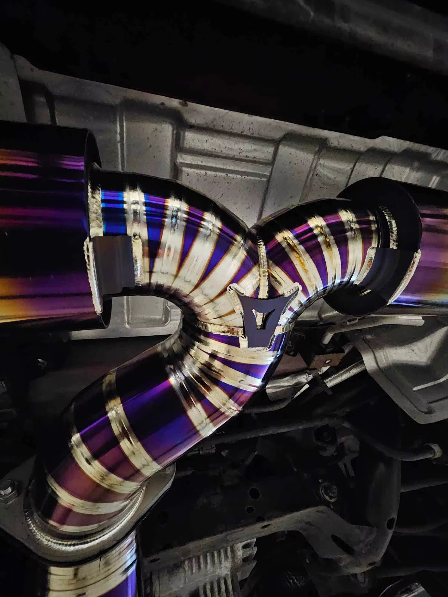 Titanium 4in Full Performance Sport Exhaust System - Nissan R35 GTR.