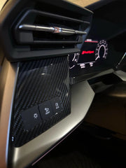 Carbon fiber Dashboard Center Console Panel Cover Trim - Audi RS3 S3 A3 8Y 2020-2022.