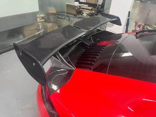 Carbon Fiber T Style Rear Spoiler Wing - Porsche 911 992 Carrera.