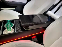 Carbon Fiber Arm Rest Carbon Fiber Cover - 2024 Tesla Model 3 / Y HighLand.