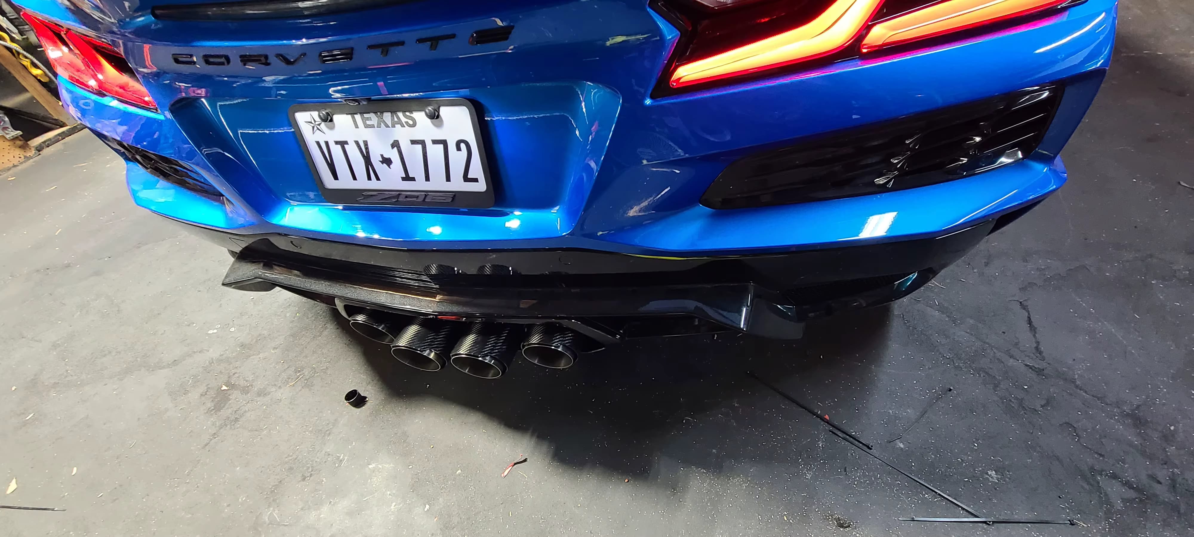 Performance Full straight pipe catback Exhaust - Chevrolet corvette C8 Z06.