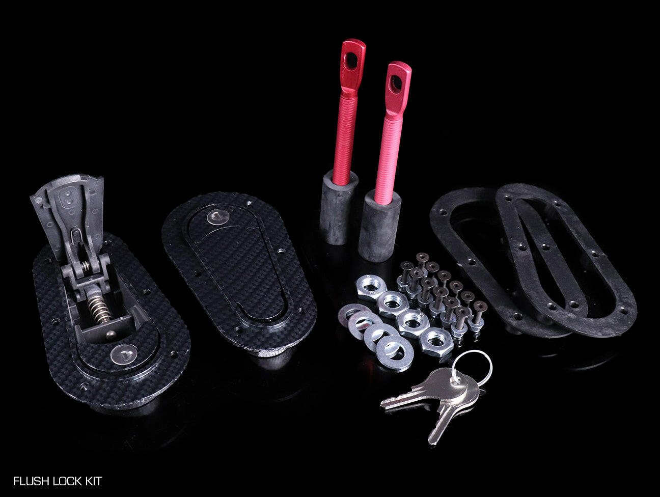 AeroCatch Carbon Look Hood Pins.