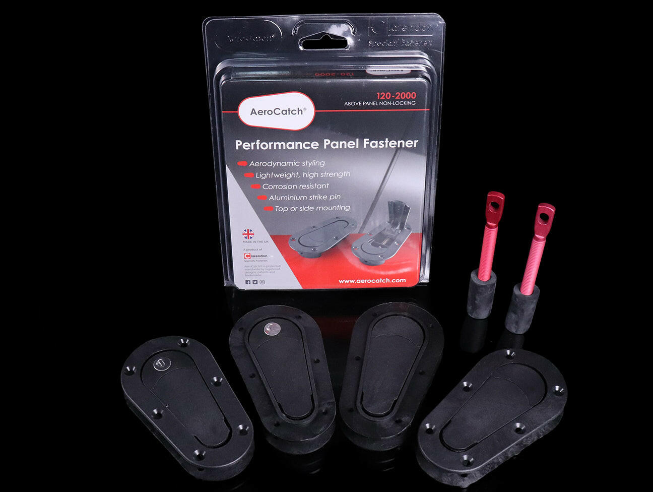 AeroCatch Hood Pins.