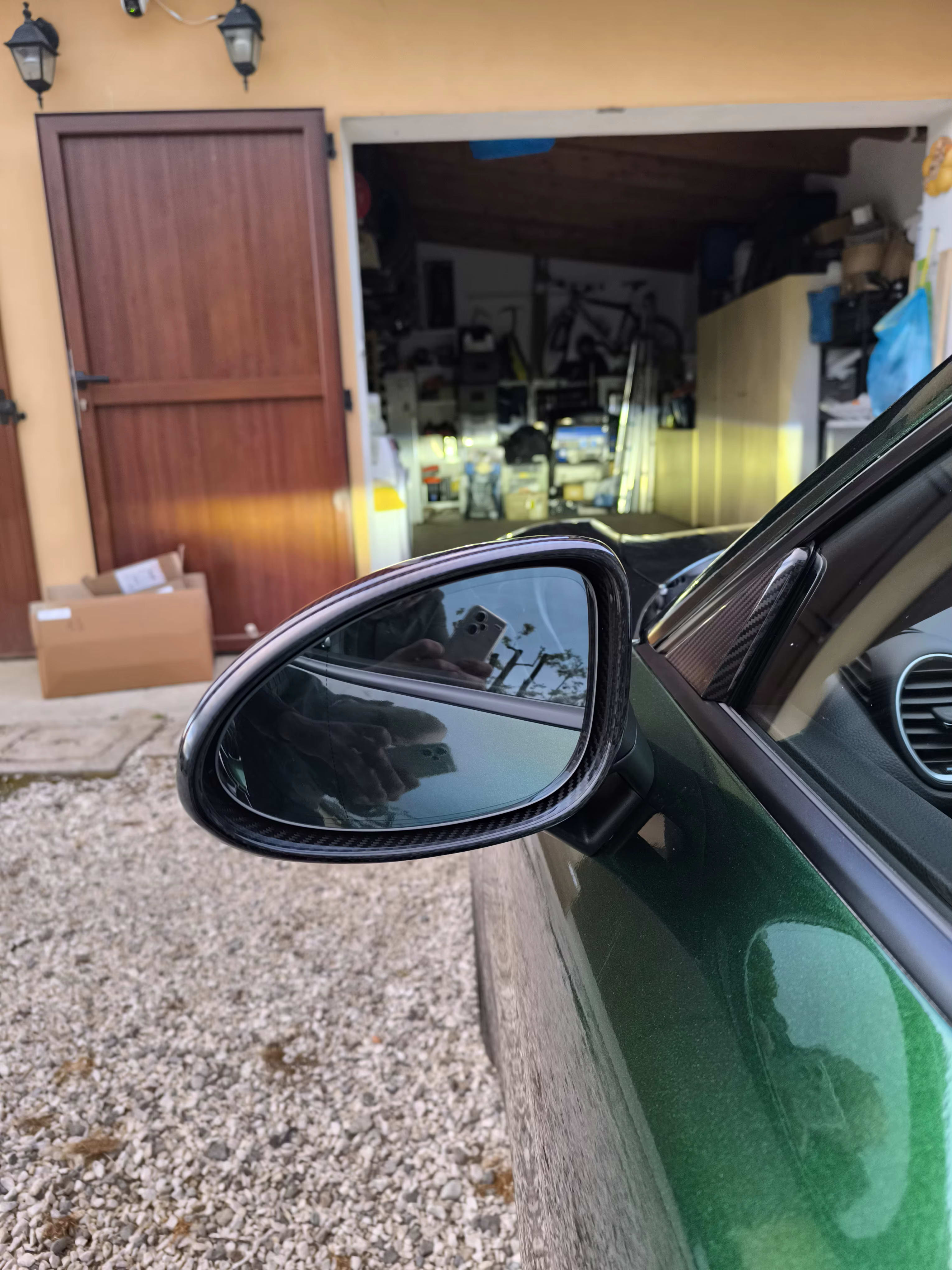 Dry Carbon Fiber Mirror Caps For Porsche 718 Cayman Boxster 2016-2021.
