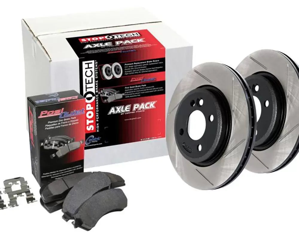 StopTech Brake Pads - Front, Ceramic, Red, Ford Mustang 2015-2023, 937.4001.