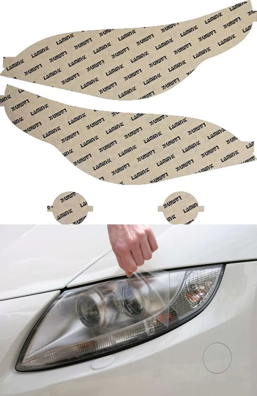 Lamin-X BMW M5 2005-2010 Clear Headlight Covers.