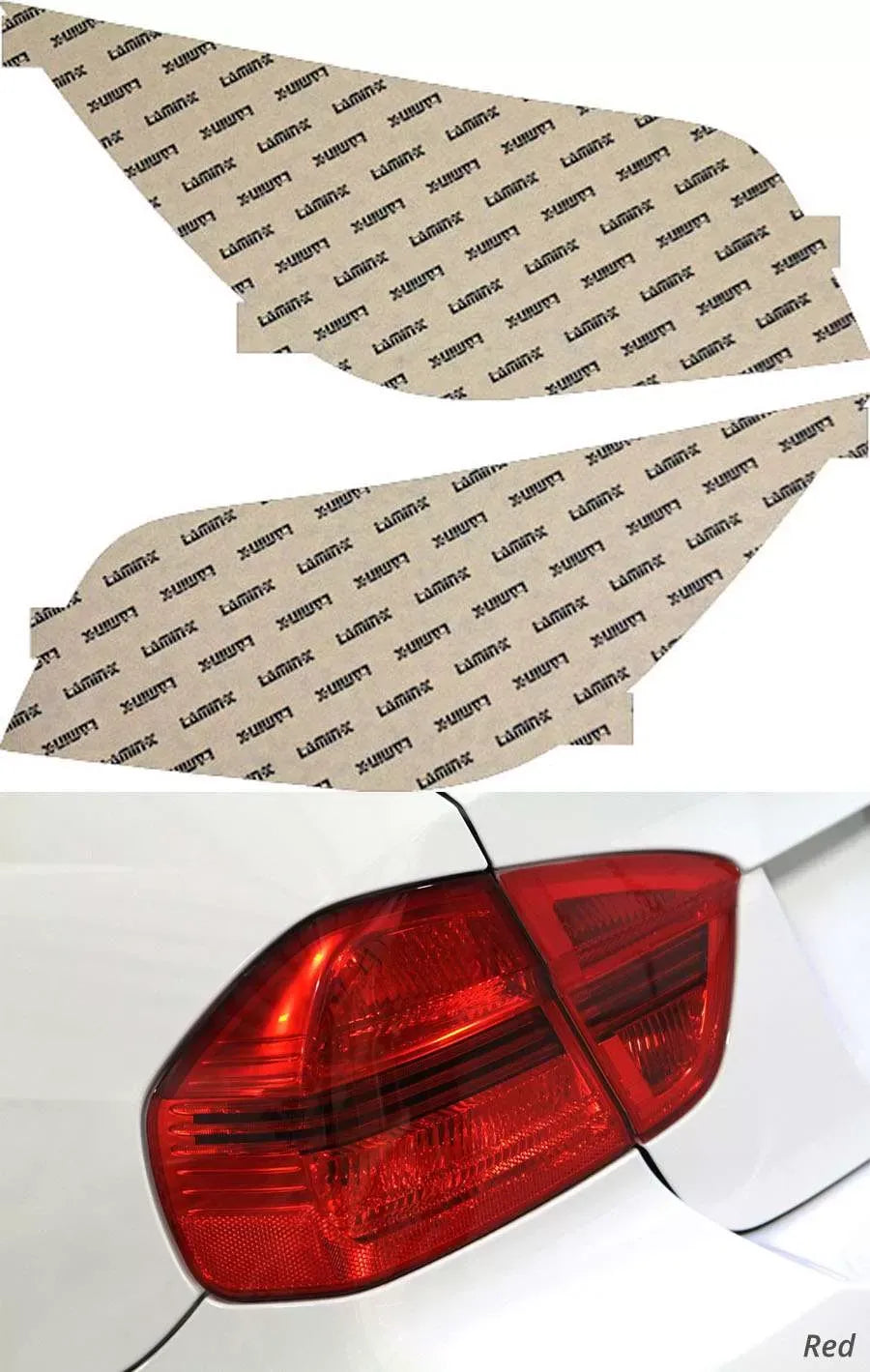 Lamin-X BMW M5 2005-2010 Red Tail Light Covers.