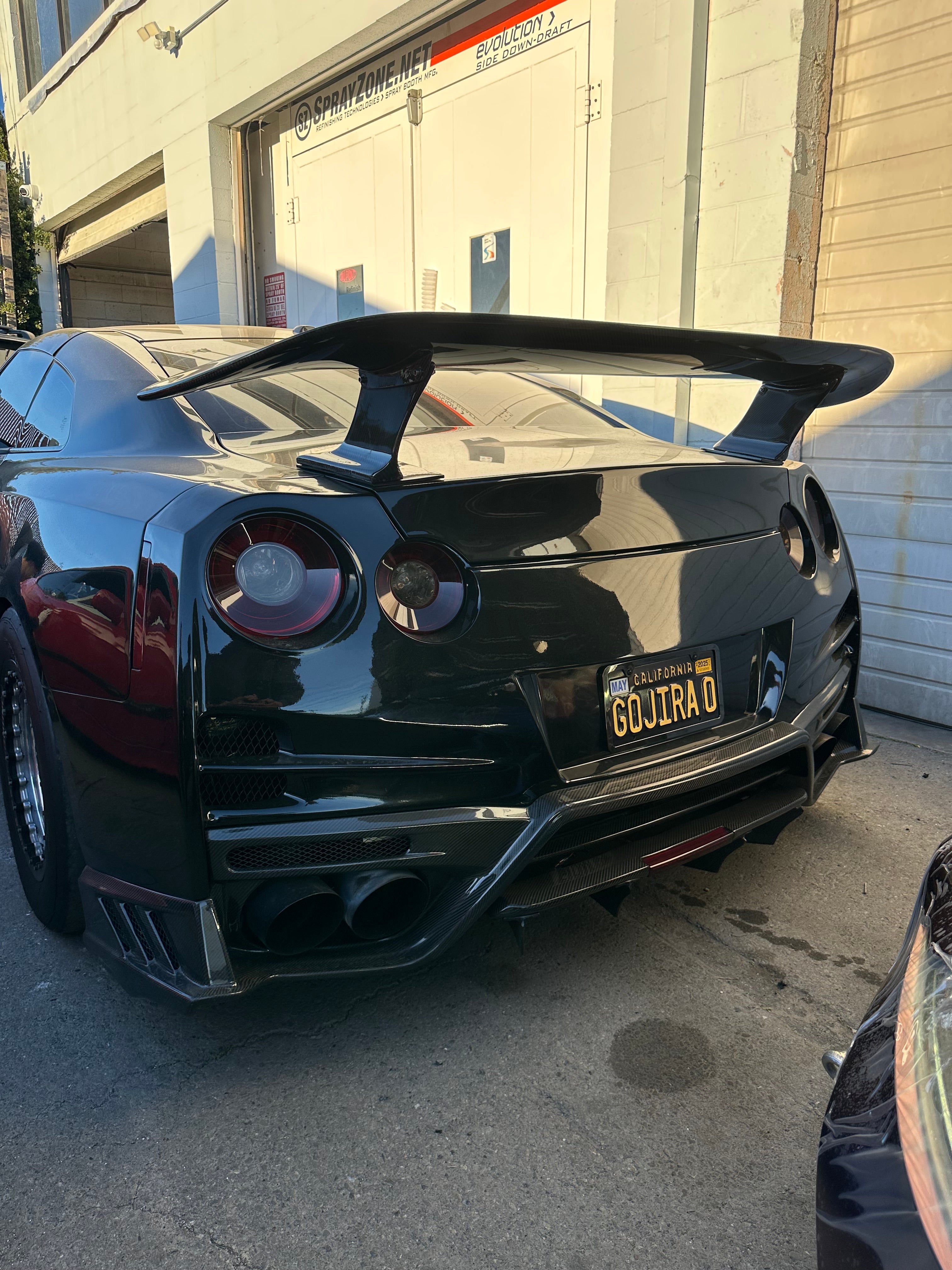 Carbon Fiber Rear Trunk Spoiler Wing - 08-16 Nissan GTR R35.