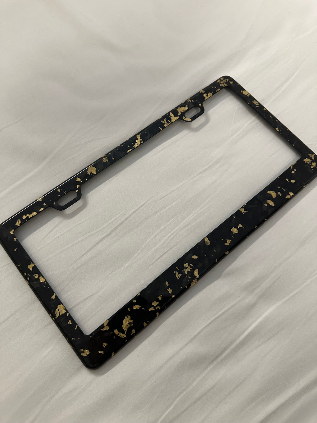 Colored Forged Carbon Fiber Universal License Plate Frame.