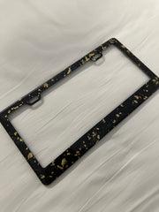 Colored Forged Carbon Fiber Universal License Plate Frame.