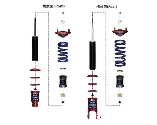 Buddy Club Sport Spec Damper Coilovers Kit EG/EK/DC2 Honda Civic | Acura Integra 1992-2001.