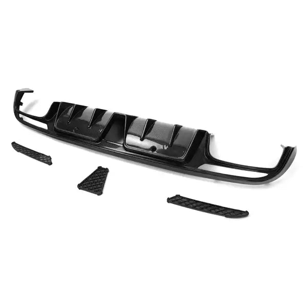 B-Style Carbon Fiber Rear Diffuser - Mercedes Benz W205 C-Class.